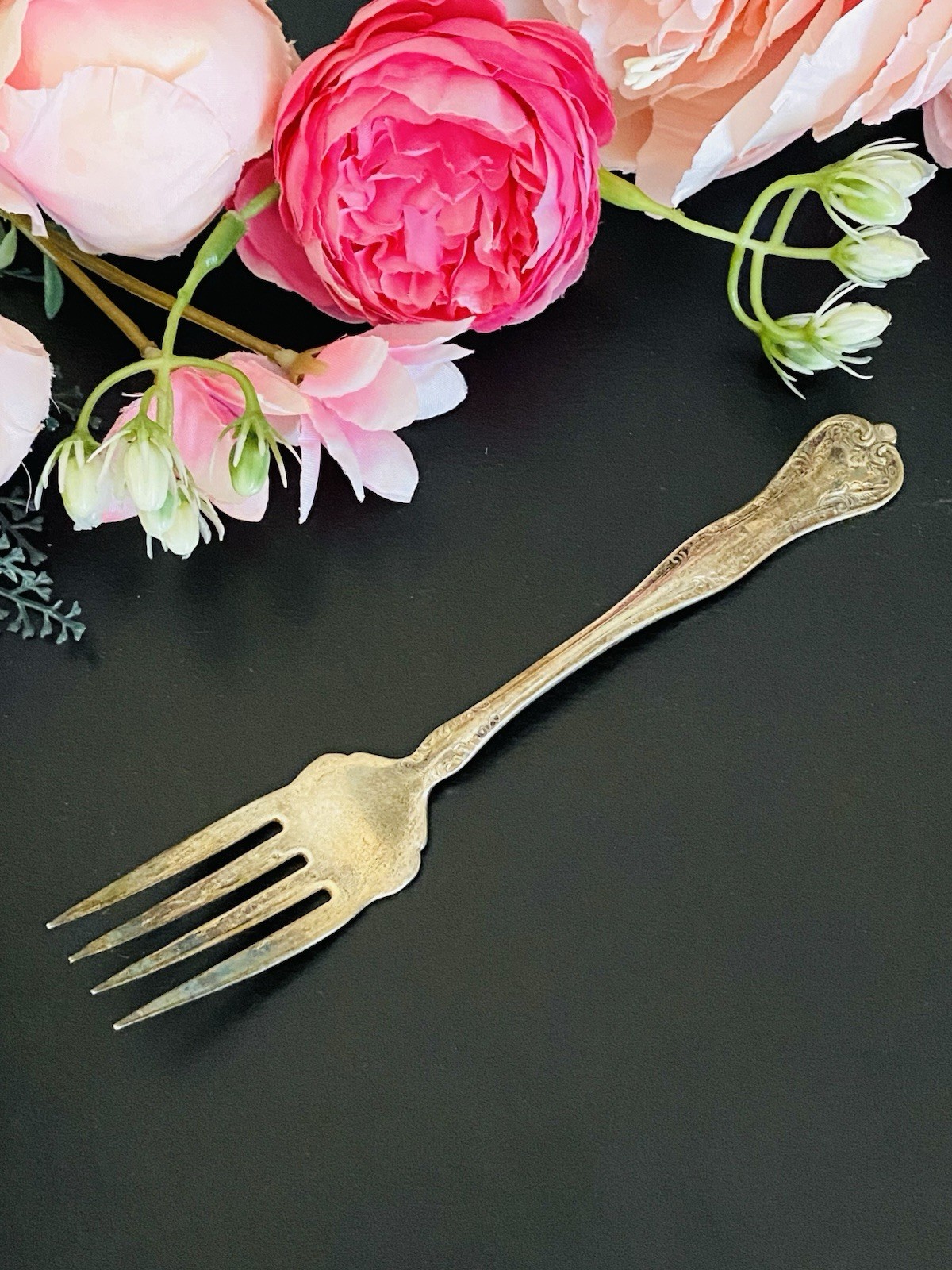 National Double Tested Silverplate Salad Fork QUEEN ELIZABETH Pattern 6.25”