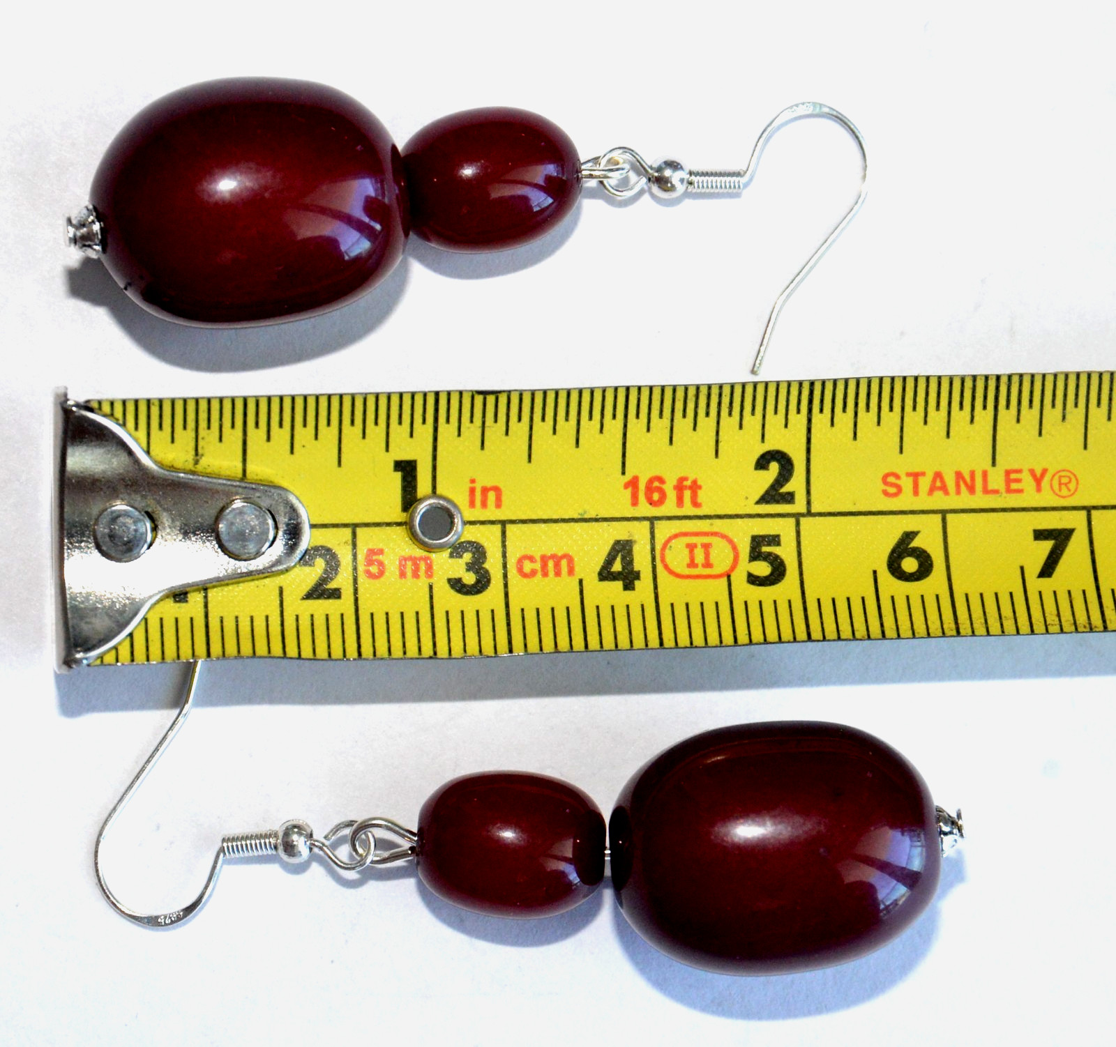 ✅RUSSIAN SOVIET BALTIC CHERRY AMBER SILVER HOOK EARRINGS BAKELITE NECKLACE WATCH