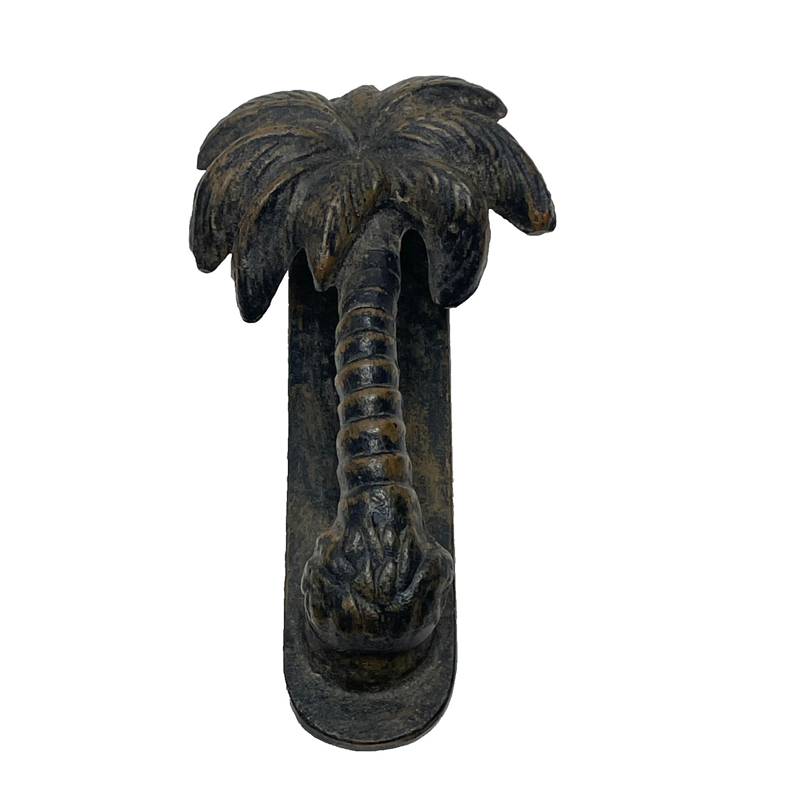 Cast Metal Palm Tree Palmetto Door Knocker Decorative Tropical *READ*