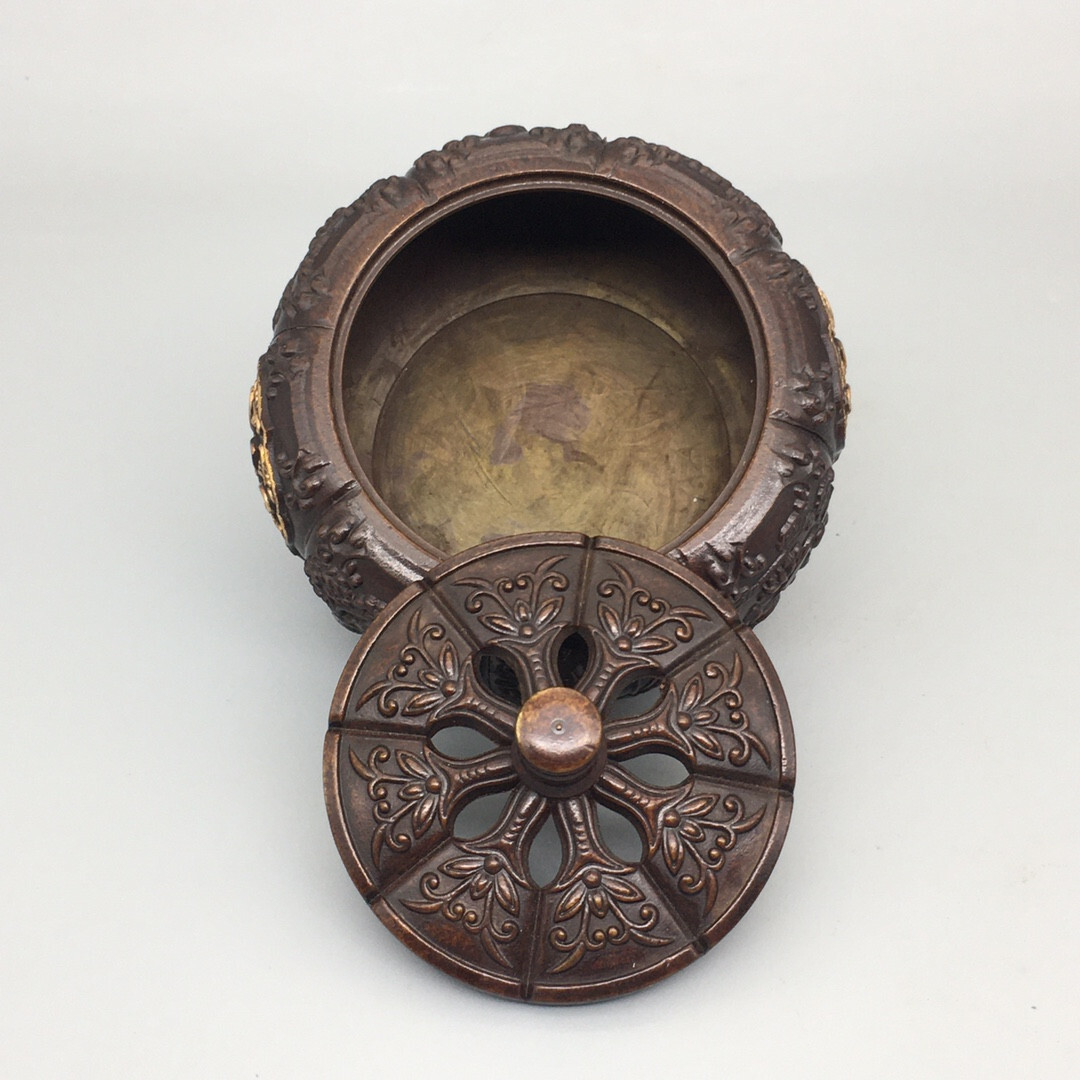 Antique Bronze Ware Collection, Fulushou Pumpkin Incense Burner