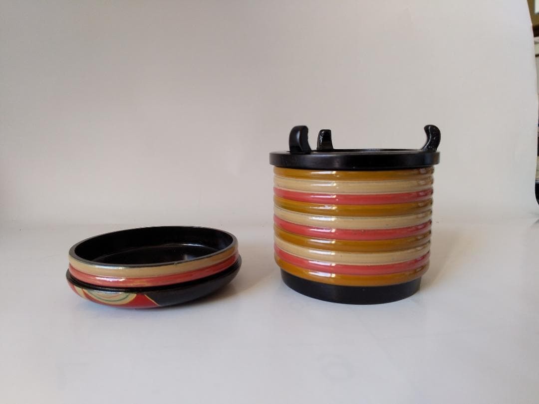 Nakamura Muneyoshi Kasen Shellshaped Tea Set w/Box & Cloth Tea Utensils UNUSED