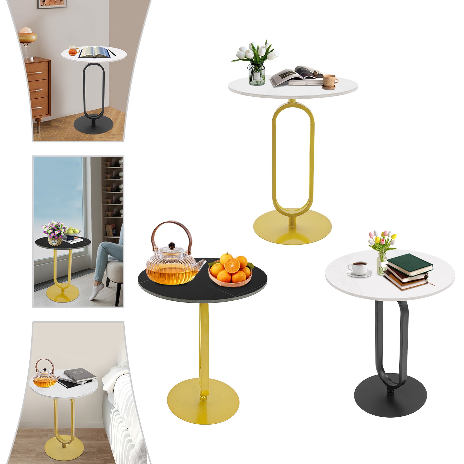 Side Table Round Side Table Modern Coffee Table For Living Room Balcony