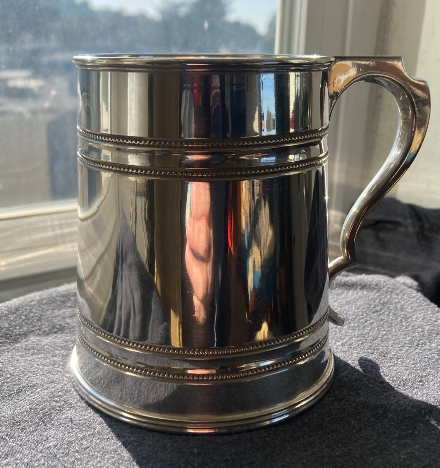 Antique Elkington Dixon & Smith TANKARD 1860-1890 Silverplated