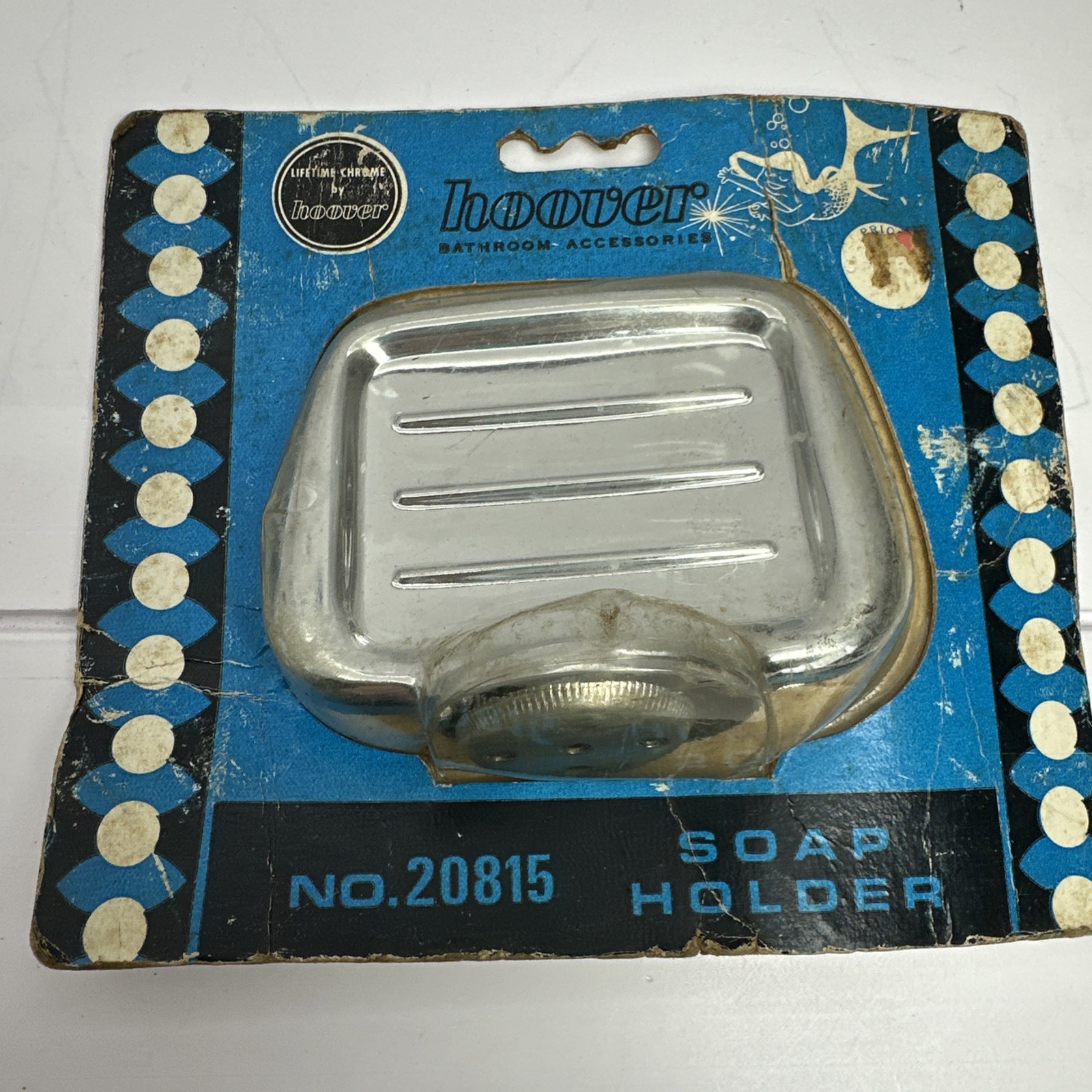 VINTAGE Hoover Soap Dish Chrome Wall Mount. Original Packaging. NOS