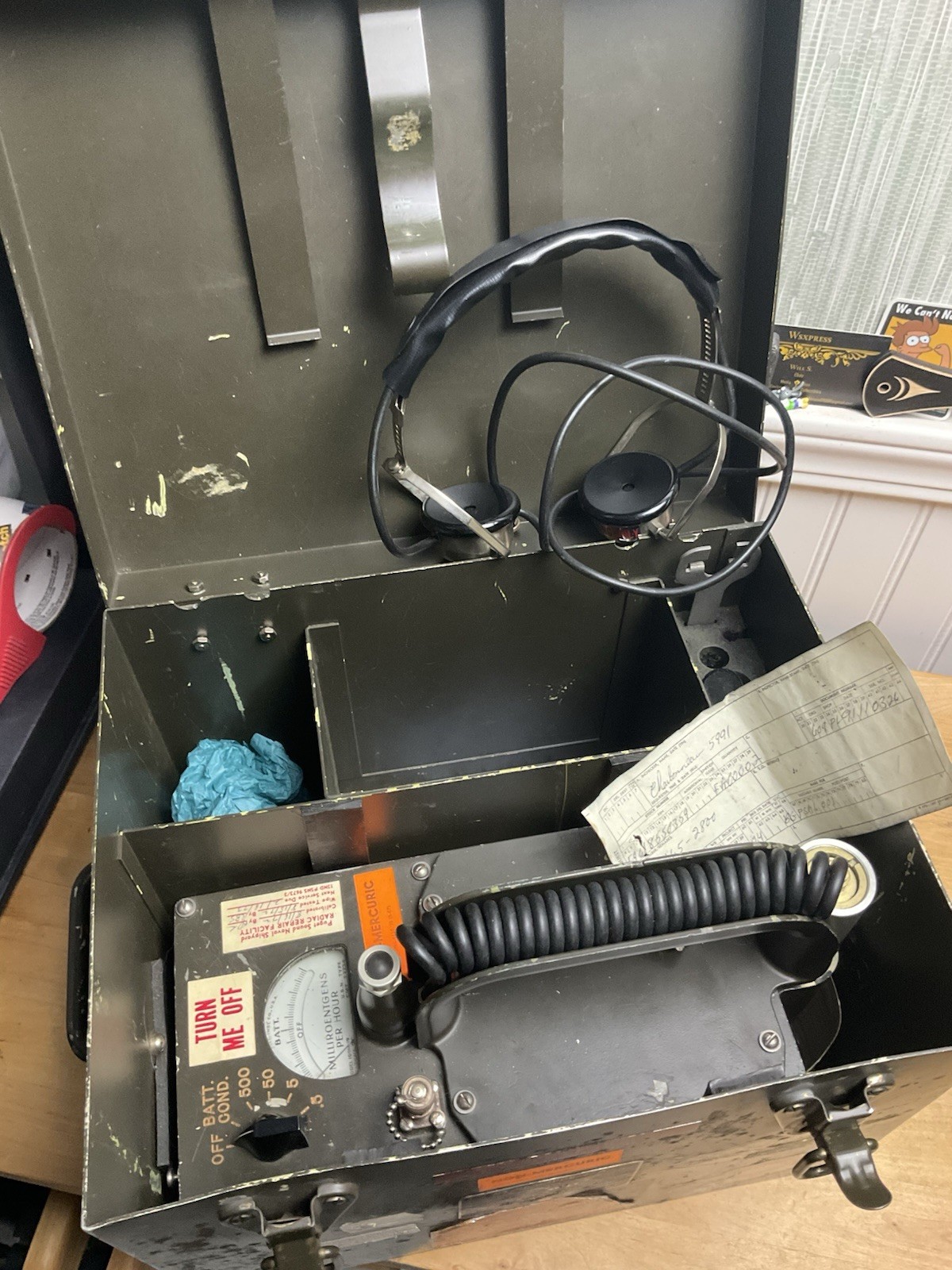 Radiation Detector US Navy Radiac Set AN/PDR-27E + Case CY-963/PDR-27A Geiger