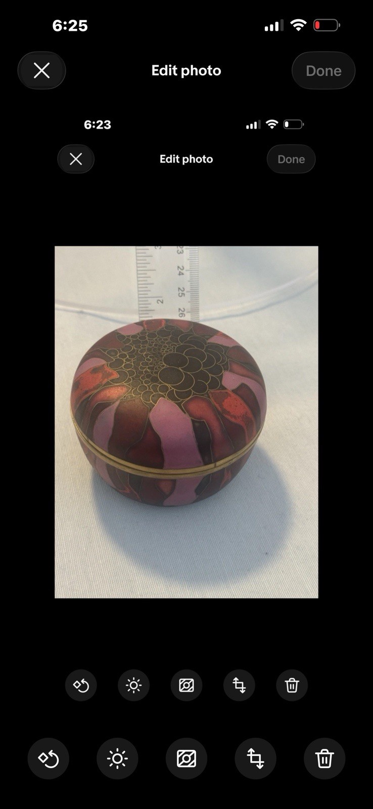 Very Rare Contemporary Japanese Enamel Tea Jar Which Is Signed
