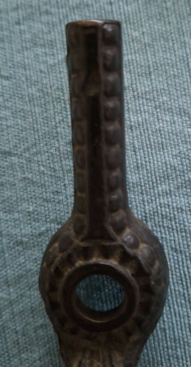 Victorian Baldwin Lock Plate & Handle, Ornate Cast Iron
