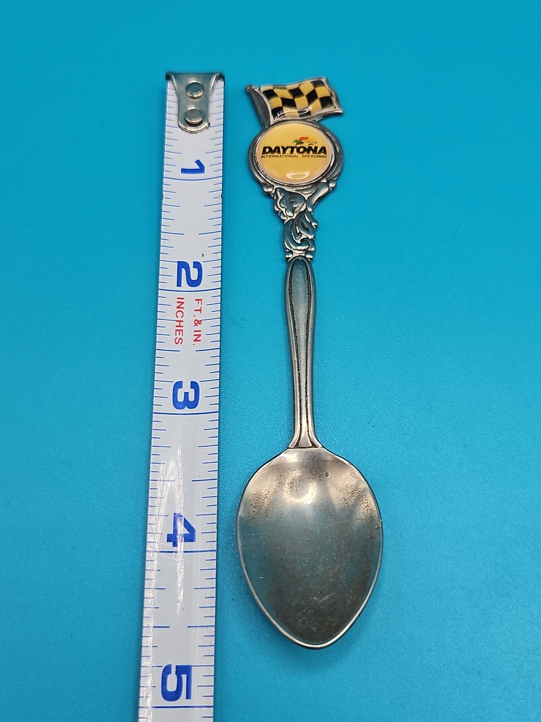 Vintage Daytona International Speedway Silverplated Souvenir Spoon Perfection
