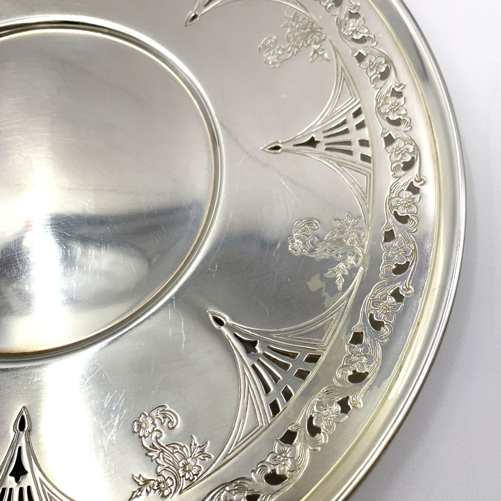 Vintage Benedict 10″ Silver Plate Serving Plate UNDERPLATE Made in the USA #1112