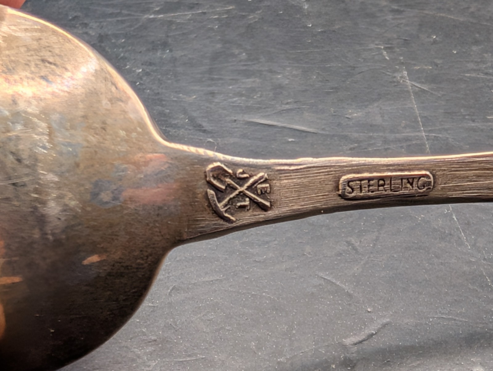 🔥 VTG JOSEPH MEYER STERLING SILVER 49TH STATE ALASKA SOUVENIR SPOON 11.5 GRAMS