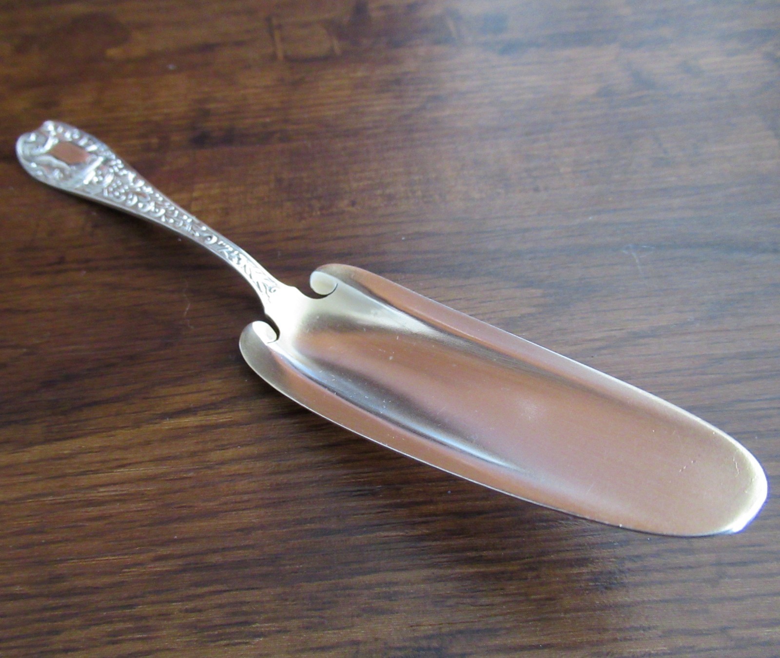 Antique NG Wood & Son Sterling Silver Jelly Knife Server Spreader Scoop 925