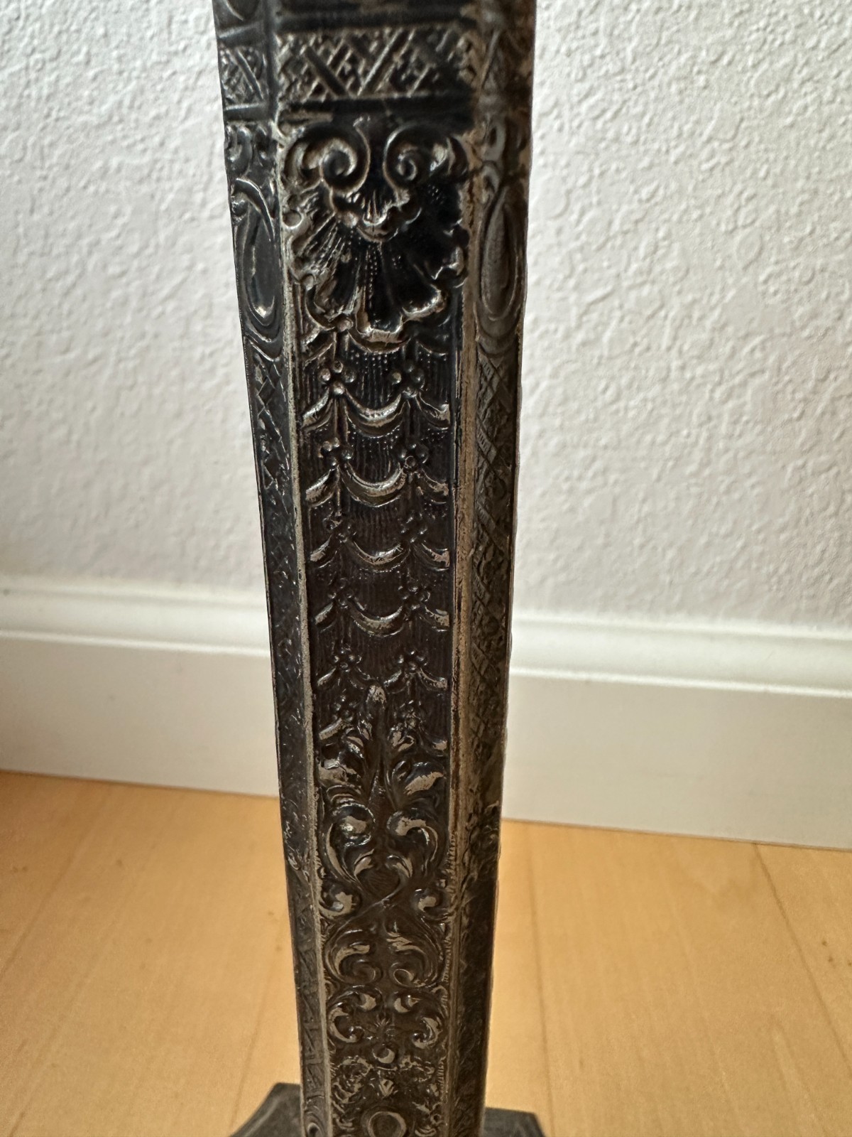 2 Antique Barbour Brothers 12″ Silver Plate 2105A Candlestick Holders; Beautiful