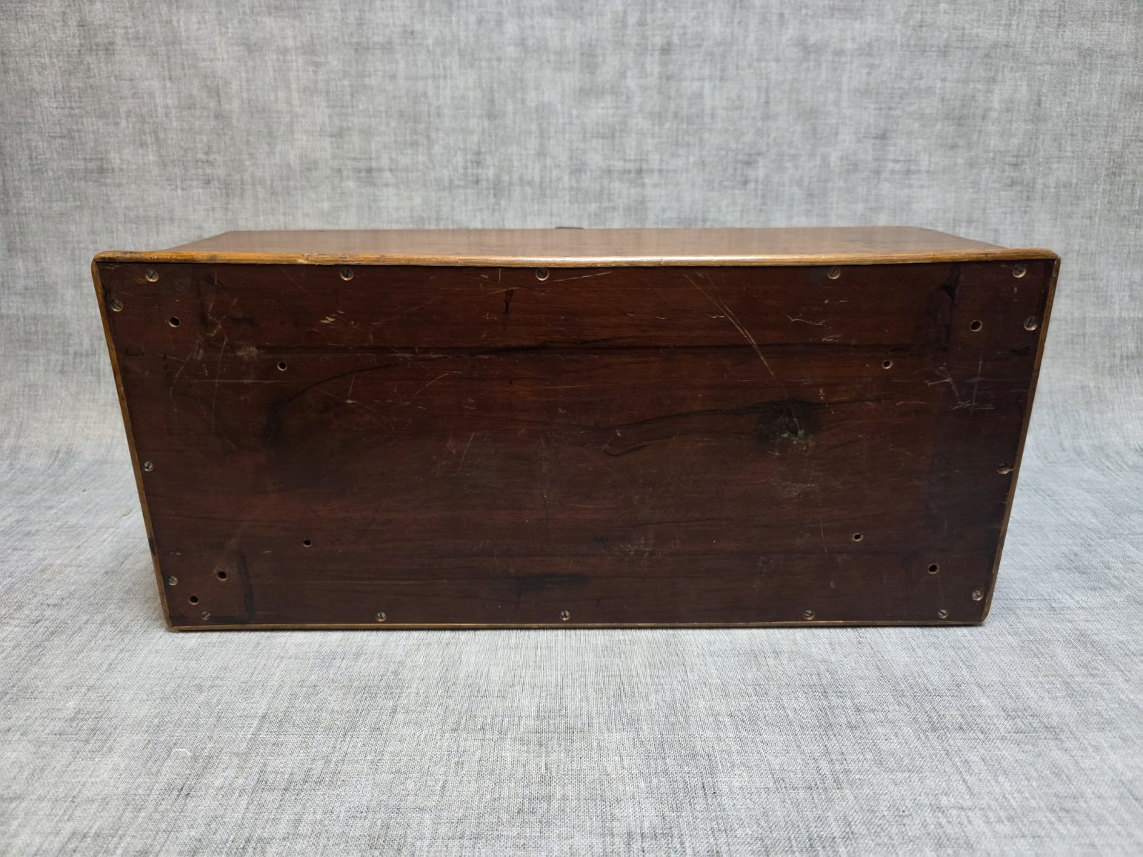 Vintage Oak Wooden Sewing Box or Jewellery Box