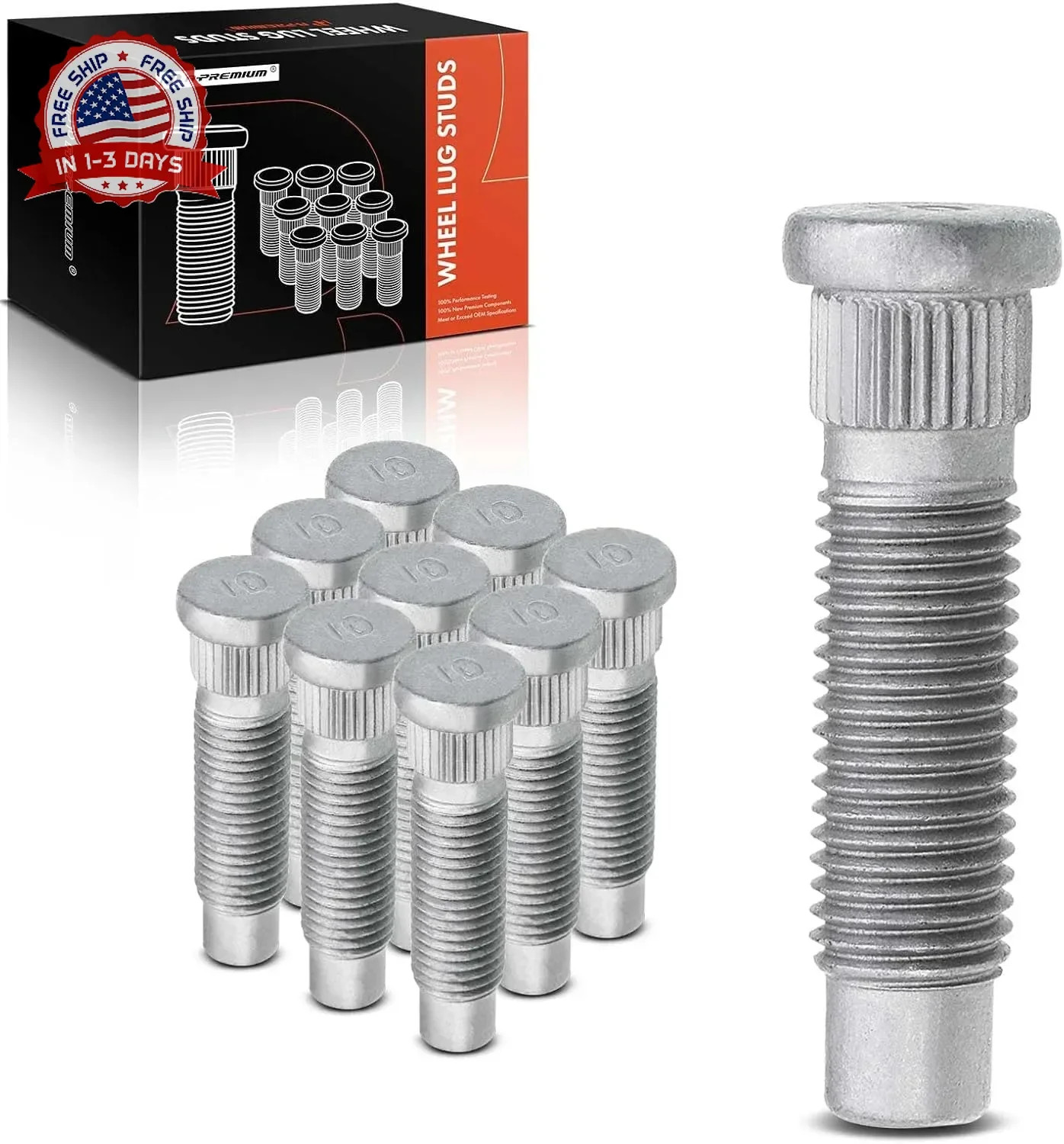 A-Premium M12-1.50 Wheel Studs Compatible with Chevrolet Equinox Malibu Impala M