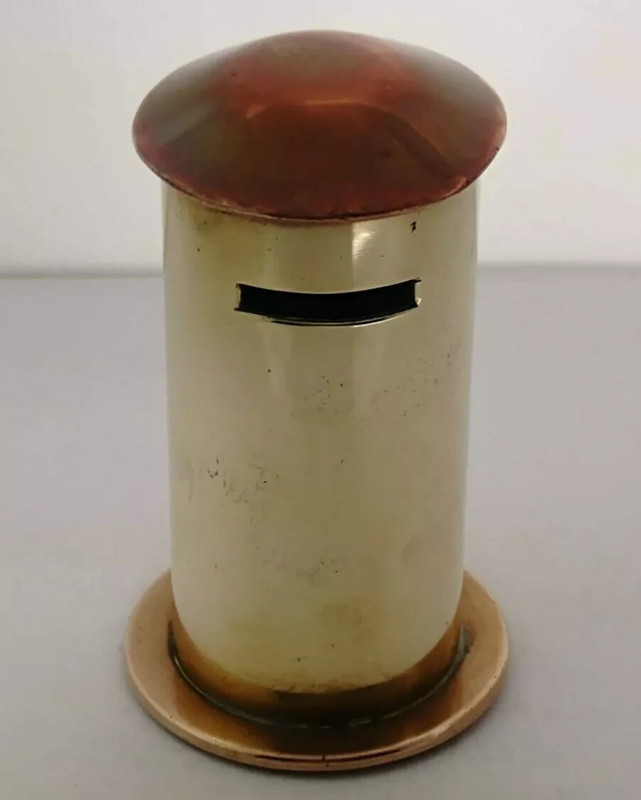 Early 20thC. Novelty Copper & Brass Money Box