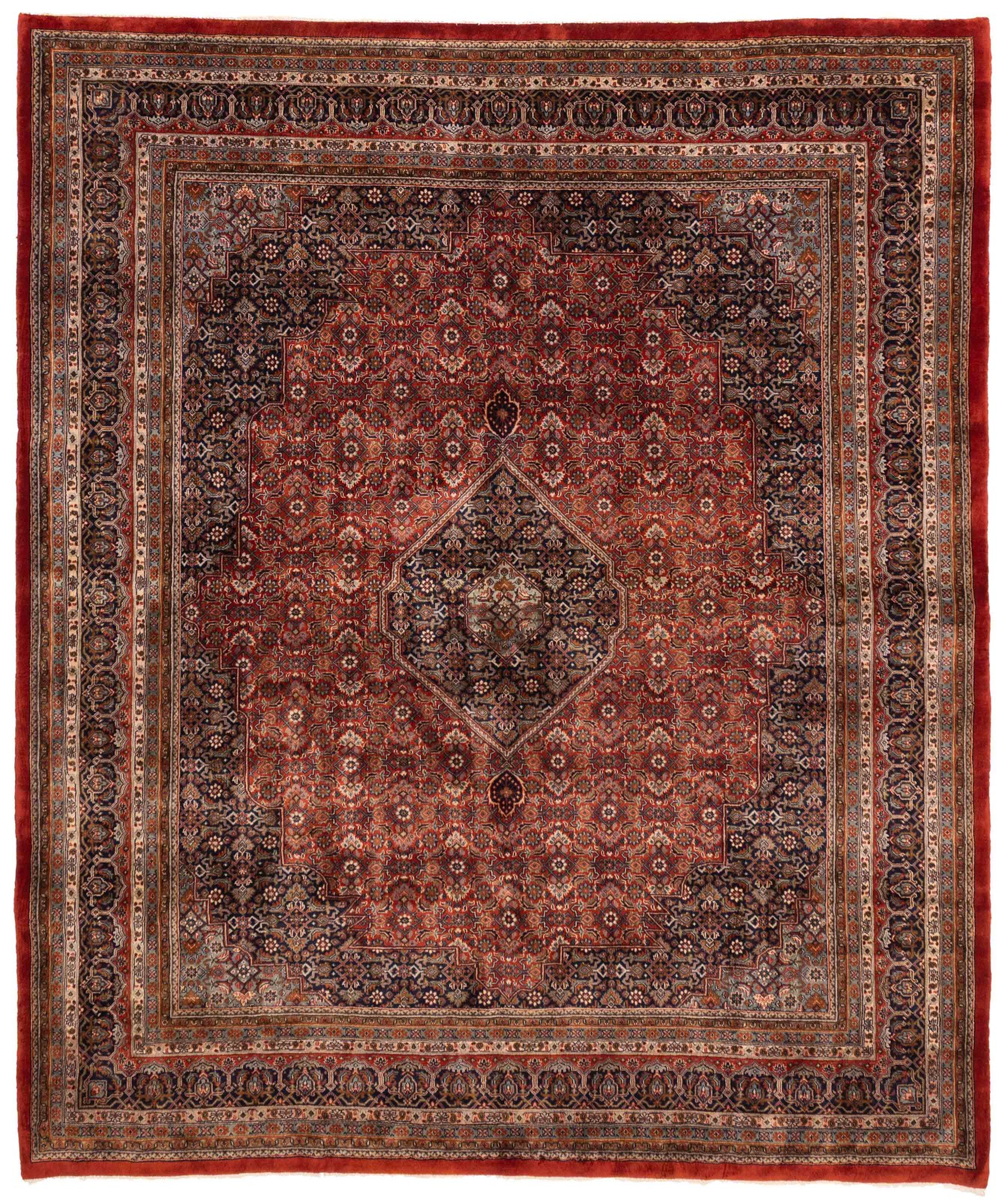 Traditional Vintage Hand-Knotted Area Rug 8’1″ x 9’8″ Oriental Wool Carpet