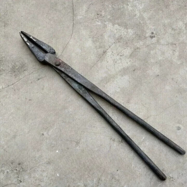 Iron Tongs 15” Blacksmith Tool Useful Forging Equipment Gift for Dad