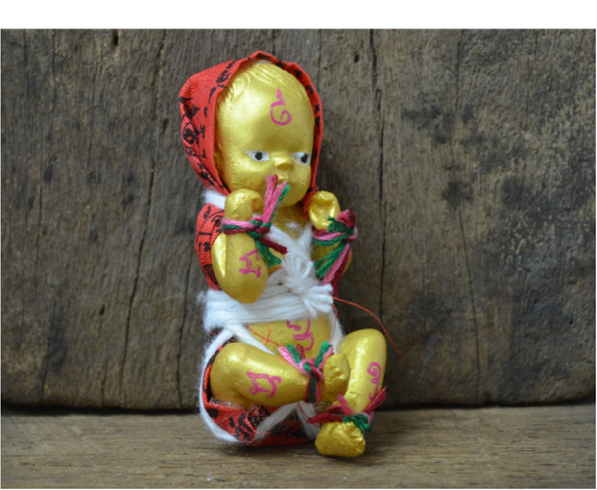 Prai Luk Krok Kruba Kham Peng Voodoo Doll Yantra Thai Amulet Attract Wealth