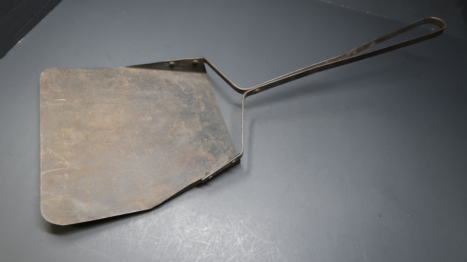Antique Blacksmith Forged Fireplace Tongs & Ash Shovel Set