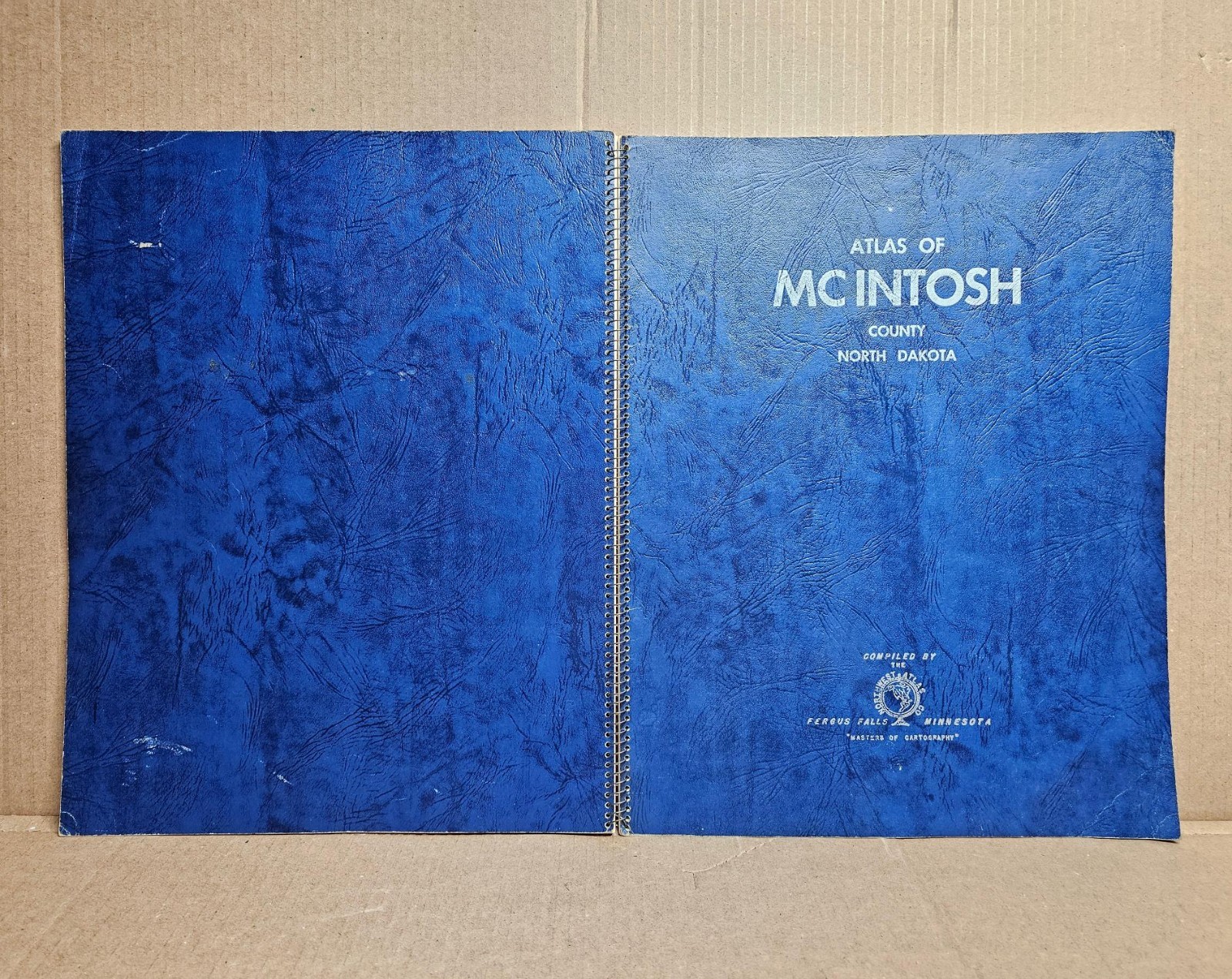 Atlas of McIntosh County North Dakota 1960 Spiral-Bound Paperback Maps