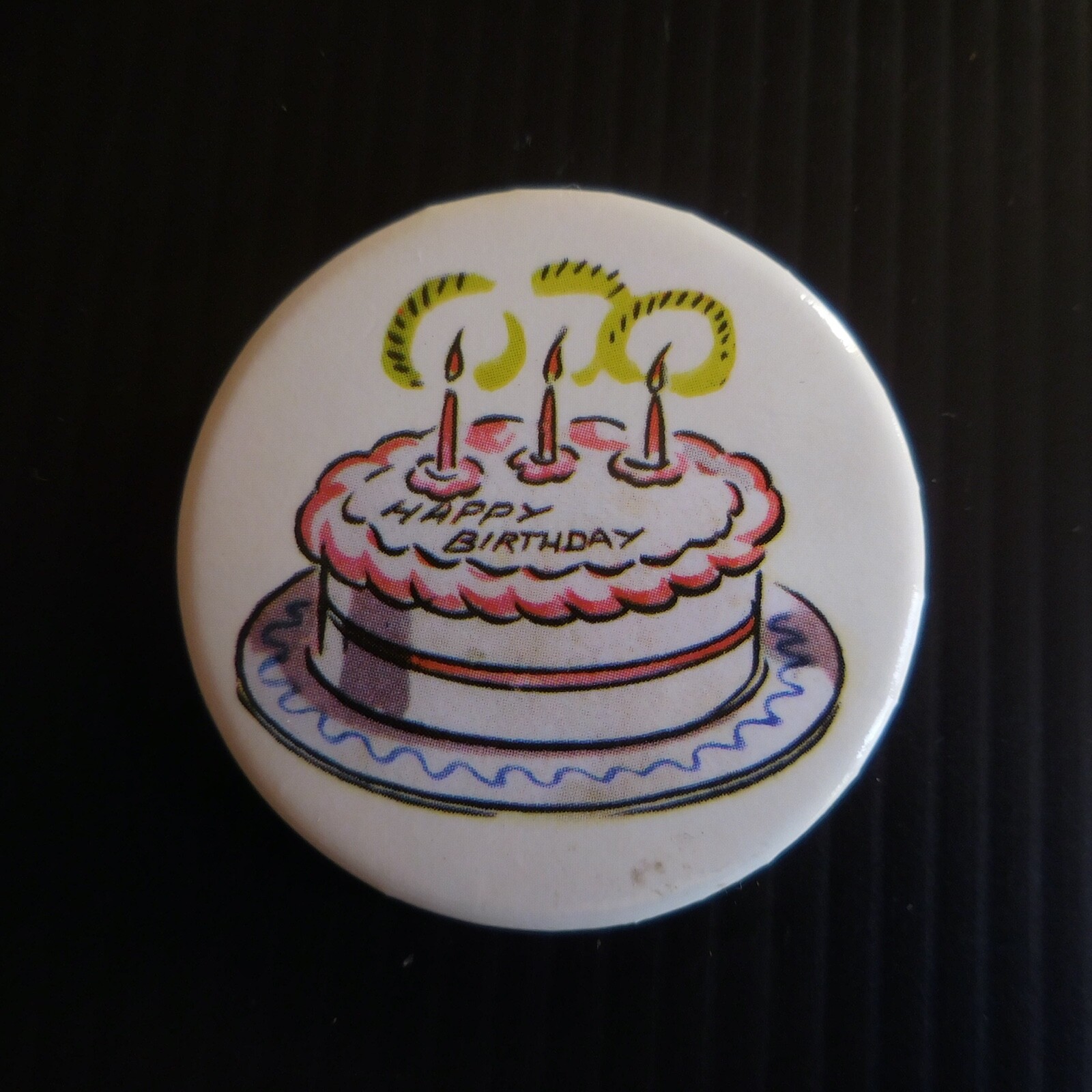 HAPPY BIRTHDAY Vintage Mode Anniversaire Art SHARP POINT PRESENT N5294