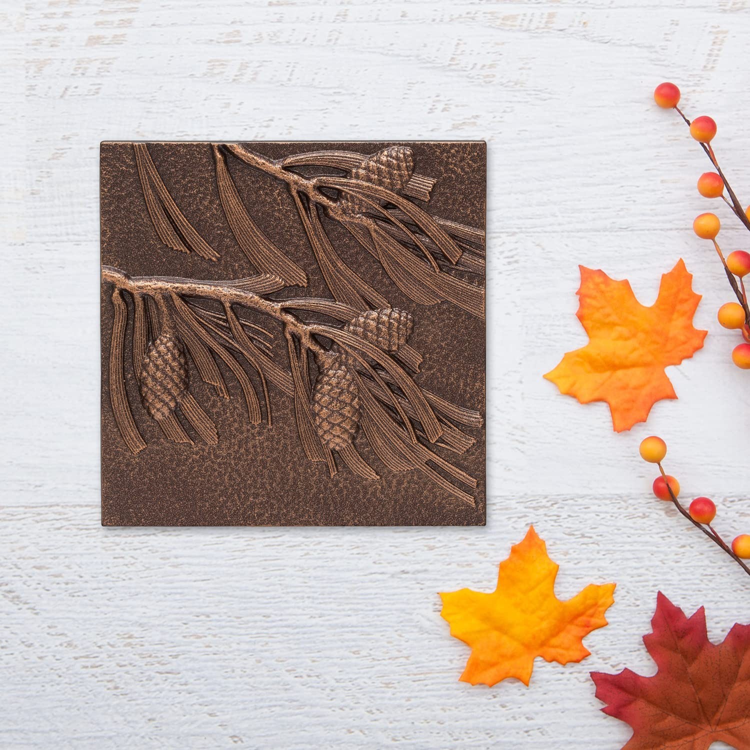 Whitehall Products Pinecone Wall Decor, Antique Copper