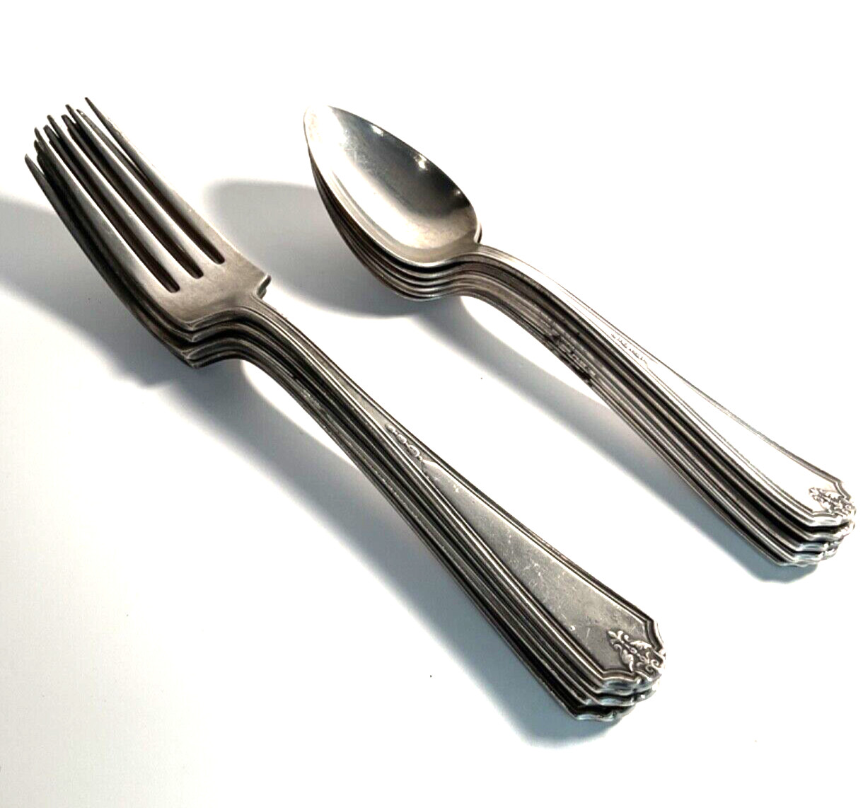 Vintage 1923 Gorham Silver VANITY FAIR Silverplate 5 Dinner Forks 6 Teaspoons