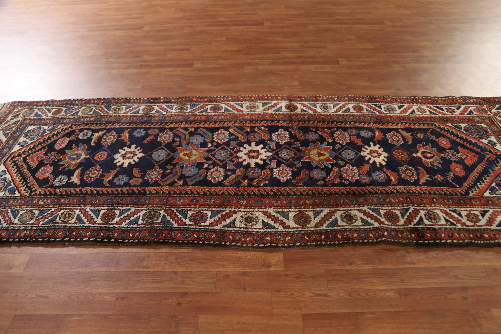 Pre-1900 Vegetable Dye Bakhtiari Runner Antique Rug 3′ 6″ x 10′ 3″ Handmade Rug