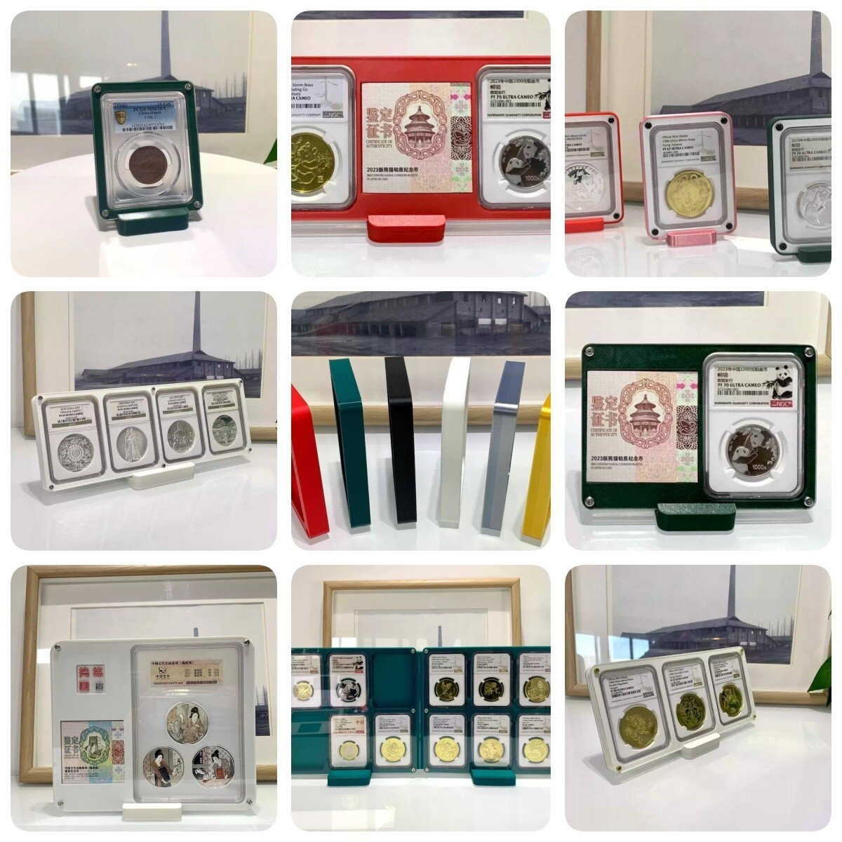 CUSTOMIZE Your Display Frame Box Showcase of NGC/PCGS/ANACS Coin Slab Holder