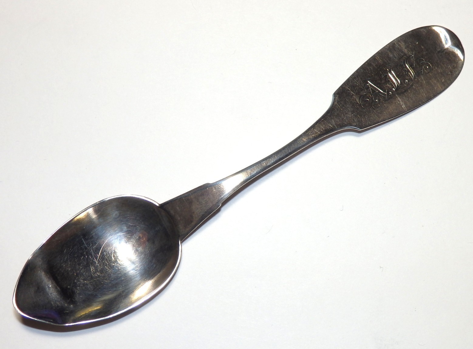Antique Joseph Seymour Mfg, L Stern Jeweler Coin Silver Teaspoon 12.9g – Bent