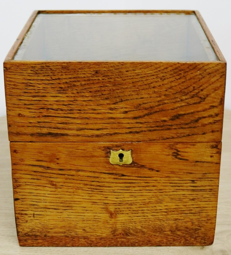 Rare Antique 2 Day Hamilton Golden Oak Boxed Single Fusee Marine Chronometer
