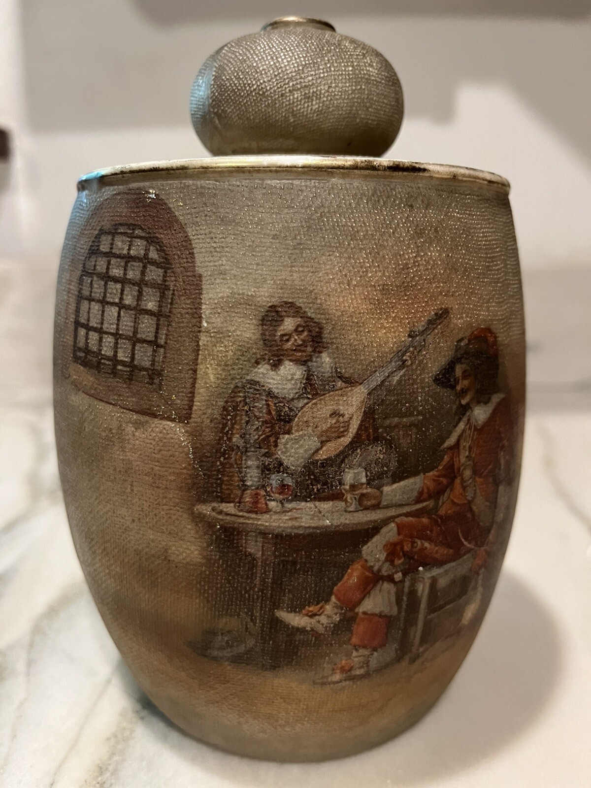 BAVARIA ROYAL BAYREUTH Tapestry 5-1/2” Jar w/Lid