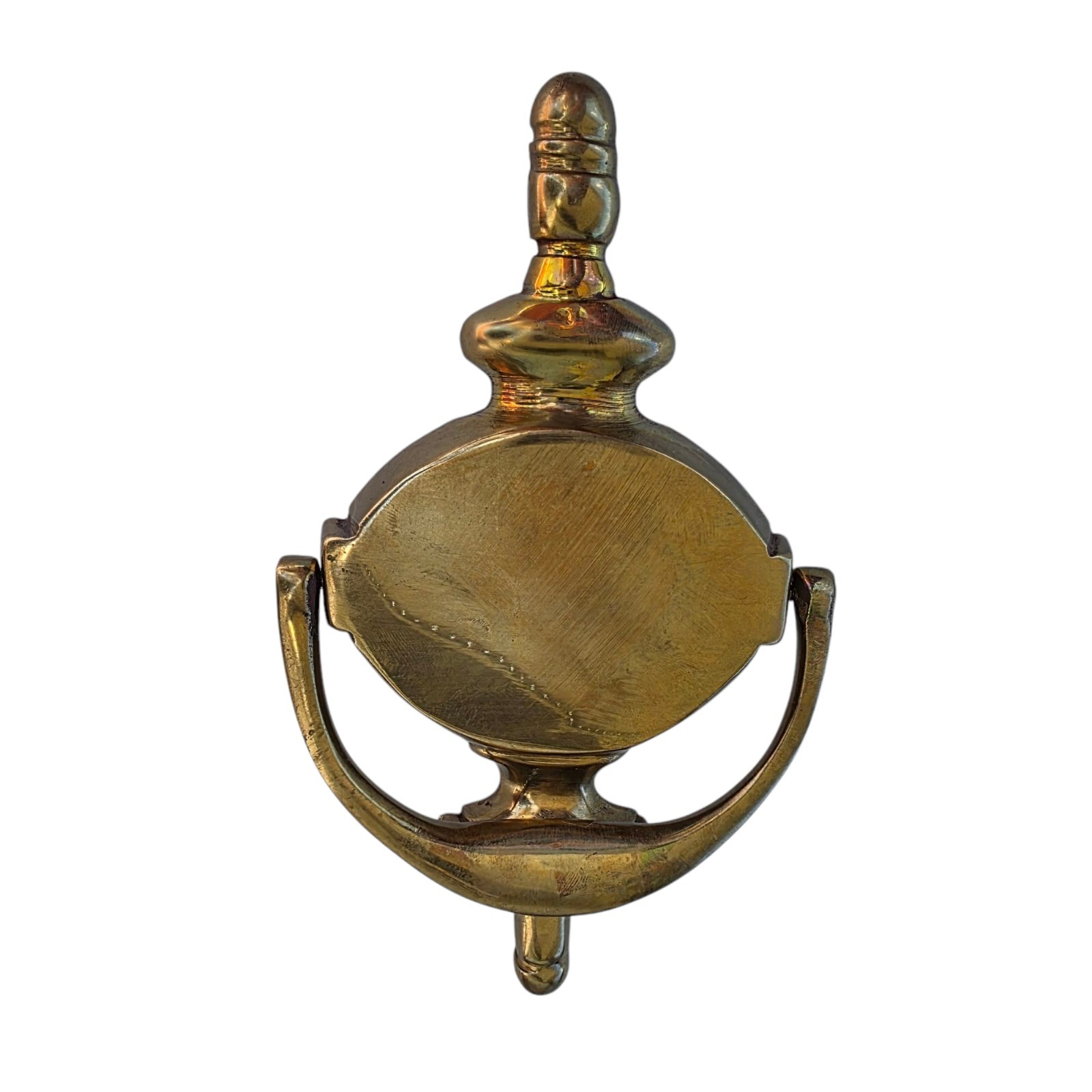 Vintage Solid Brass Door Knocker Churchill 6.25″ Tall x 3″ wide.