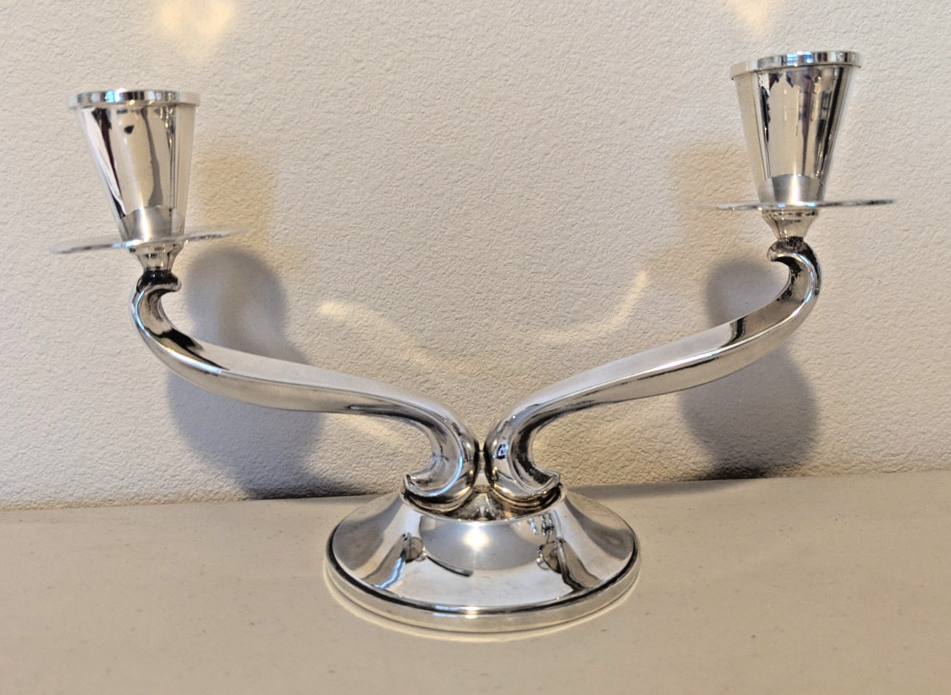 Fisher Sterling Silver Weighted Candelabra / Holders 6″ Tall 432 grams