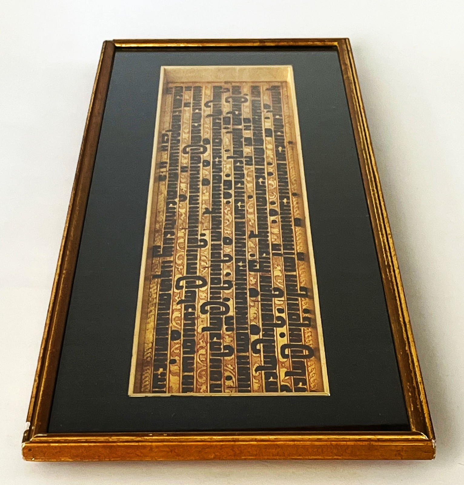 ANTIQUE BURMESE KAMMAVACA PALI BUDDHIST PRAYER PANEL TEXT MANUSCRIPT MYANMAR