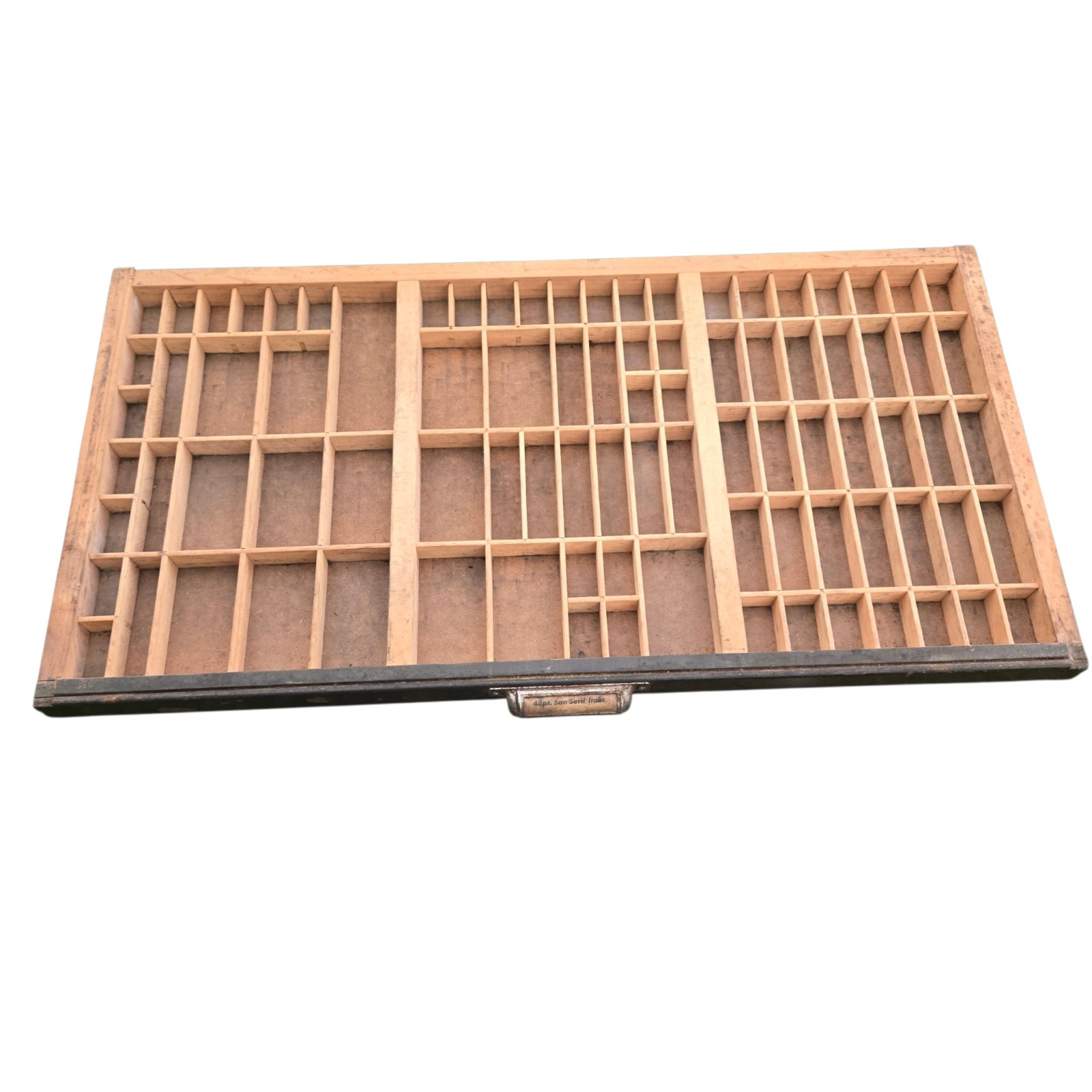 Hamilton Letterpress Tray Printers Type Case Drawer Shadow Box Display Vintage