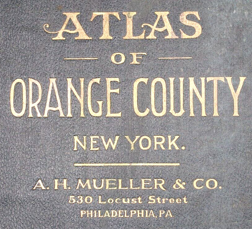 1903 Plat Map ~ CENTRAL VALLEY & HIGHLAND MILLS, ORANGE Co., NEW YORK (20×31)#13
