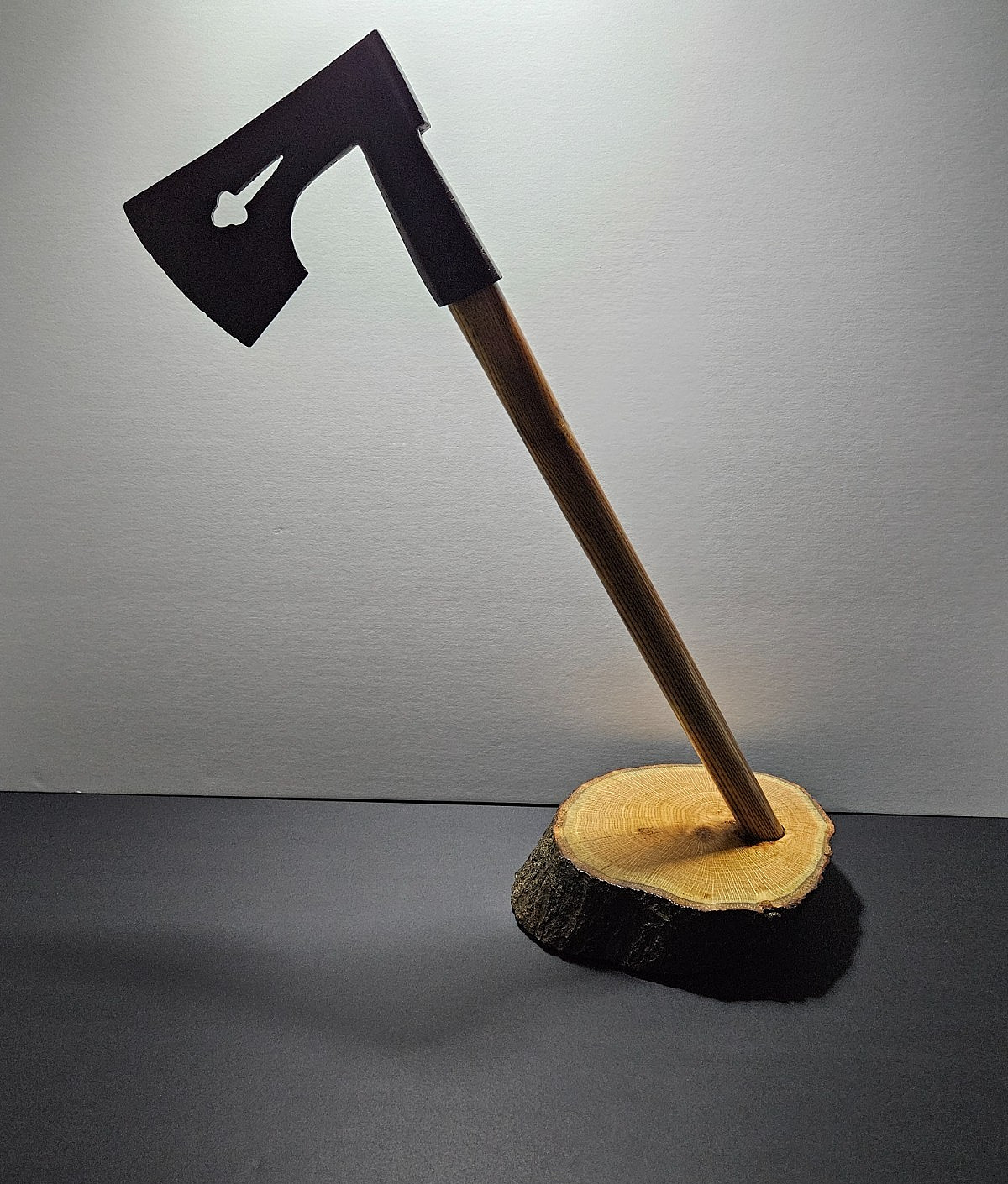 AUTHENTIC ANCIENT ARTIFACT- TEUTONIC ORDER IRON WAR AXE WITH MAKERS MARK 1300AD.
