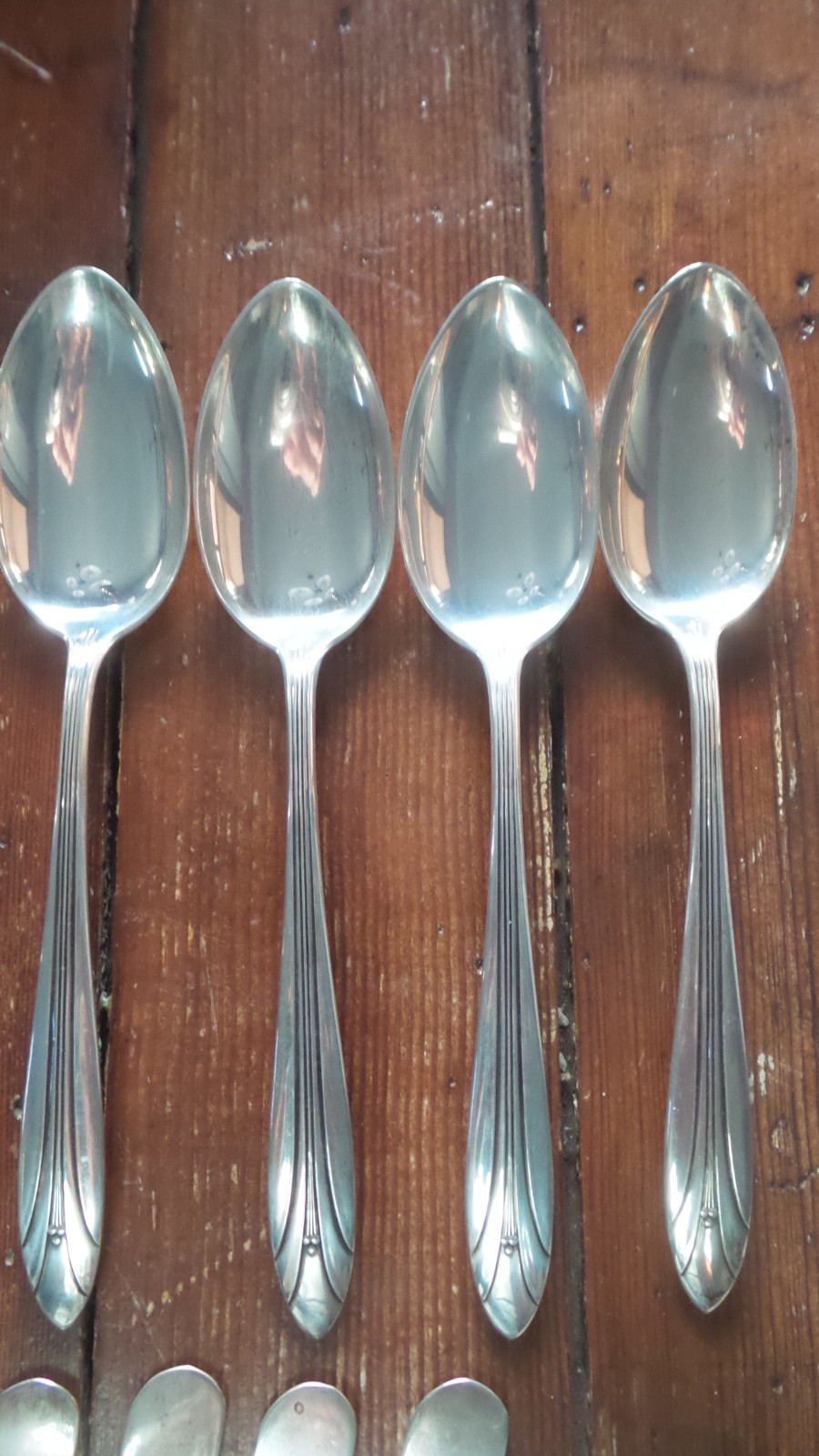 Vintage STERLING SILVER FLATWARE 44 Pcs, ELSINORE Pattern, International