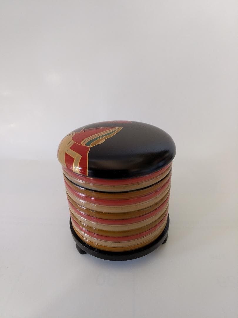 Nakamura Muneyoshi Kasen Shellshaped Tea Set w/Box & Cloth Tea Utensils UNUSED