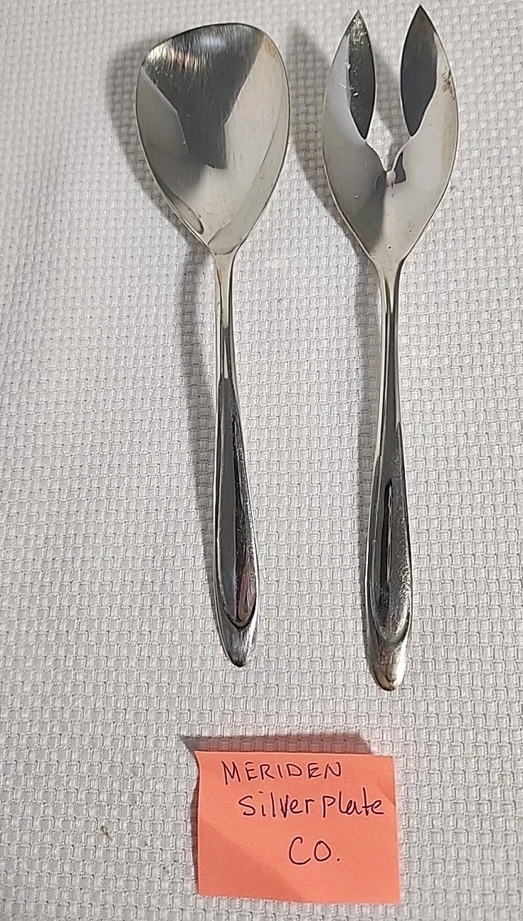 International Silver First Lady Meriden SilverPlate Co Discont. Fork, Spoon Set