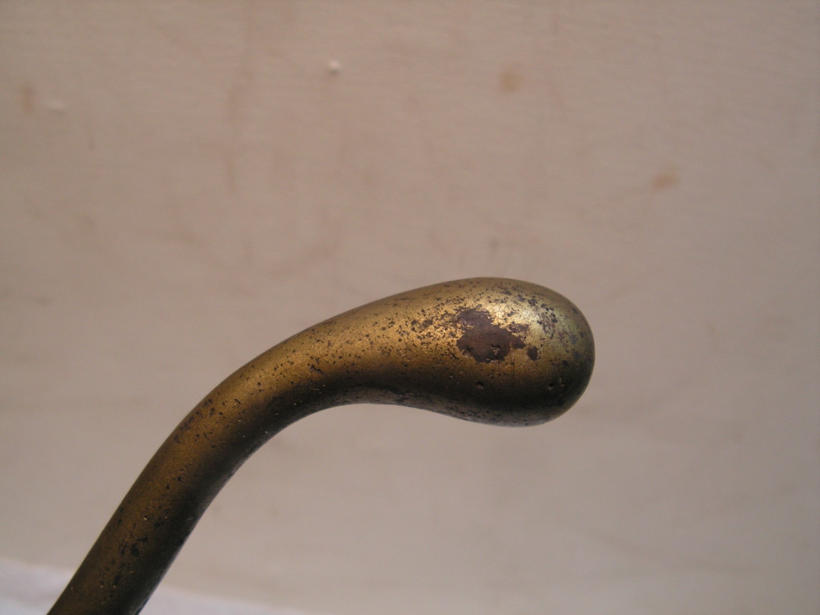 Antique Solid Steel Wall Hook Vintage TRIPLE Ball End Coat Hat Hook Rustic