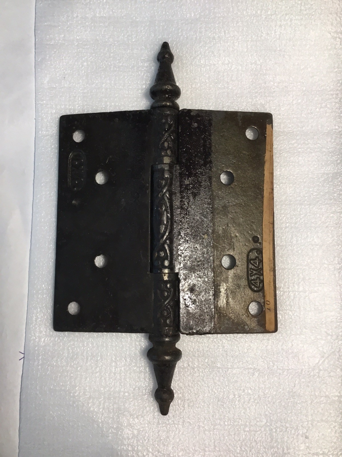1 ANTIQUE STEEPLE CHASE METAL DOOR HINGES VICTORIAN DESIGN 4×4 Inches