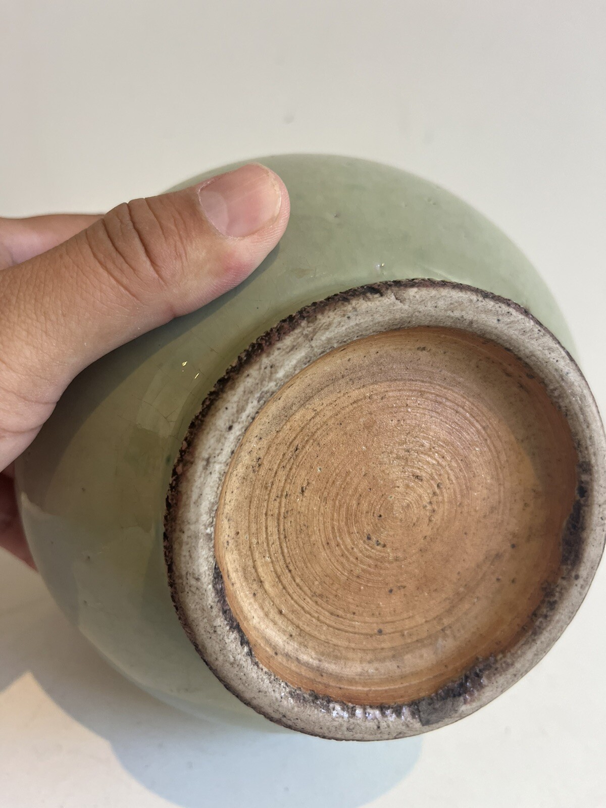 Small 19th Century Green Apple Chinese / Asian / Oriental Antique Vase
