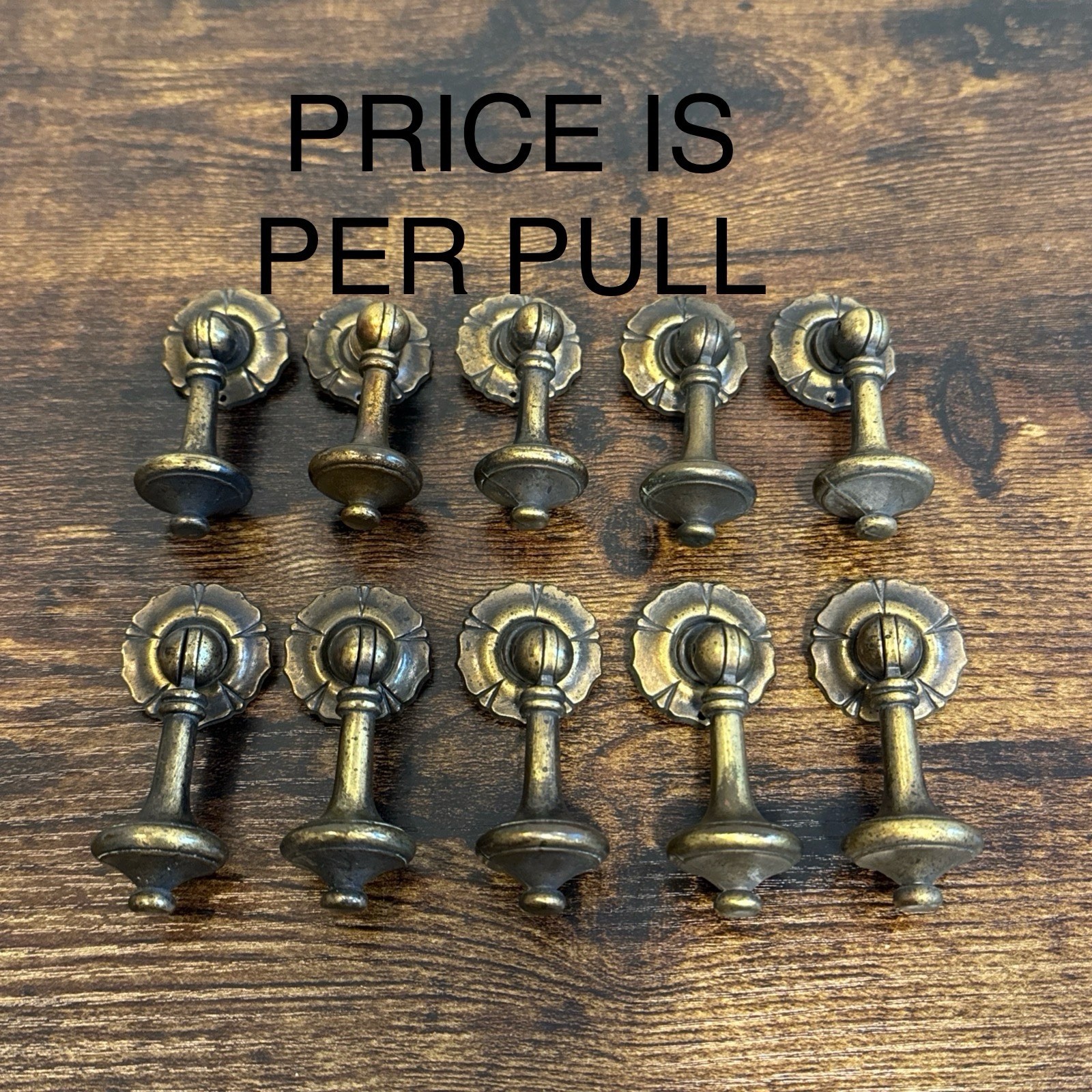 Drexel Esperanto Drawer Pull / Price Is Per Pull /Teardrop Brass Dresser Handle