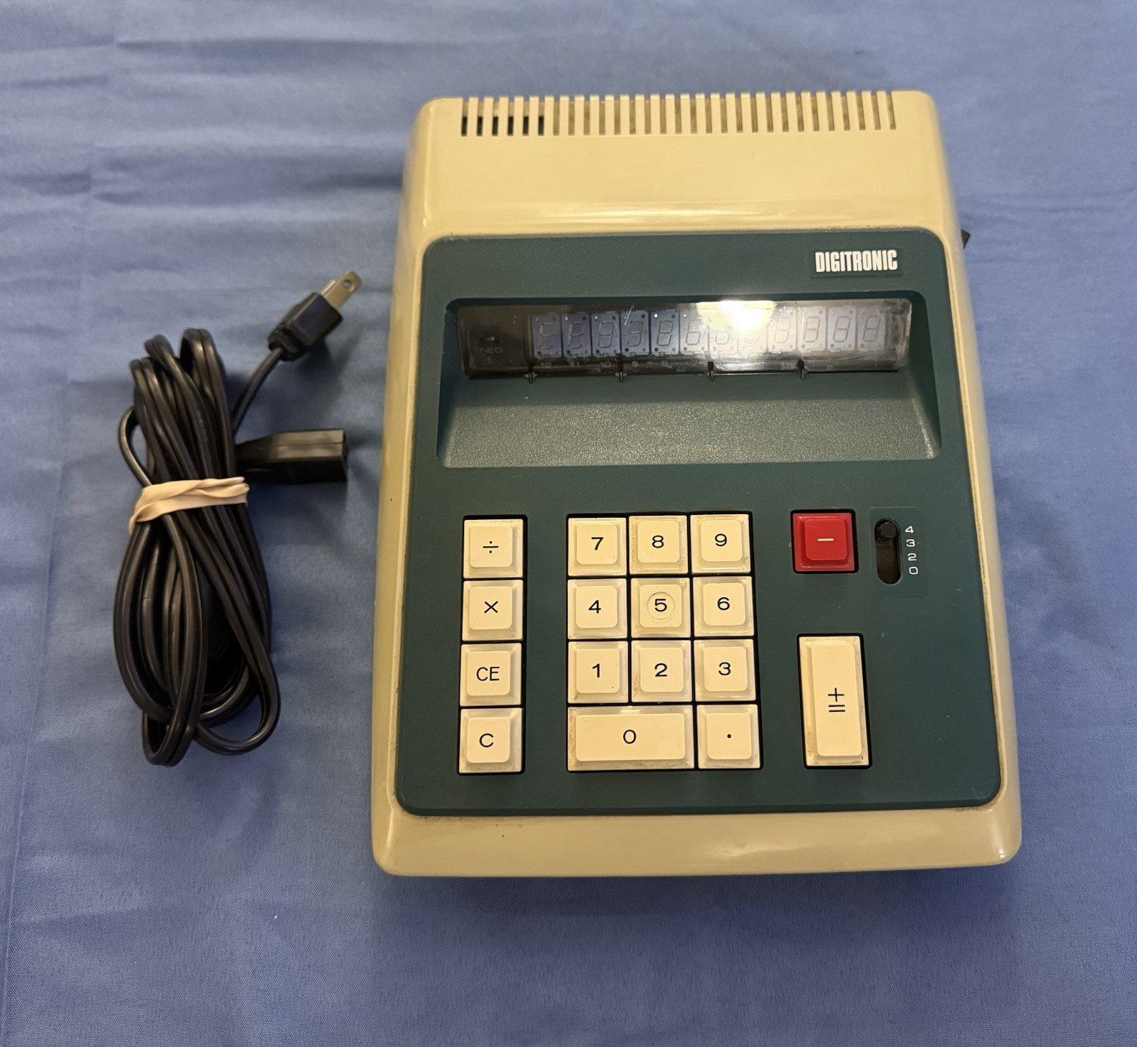 RARE Vintage Digitronic Adding Machine by Eiko Business Machine Co. Tested Works