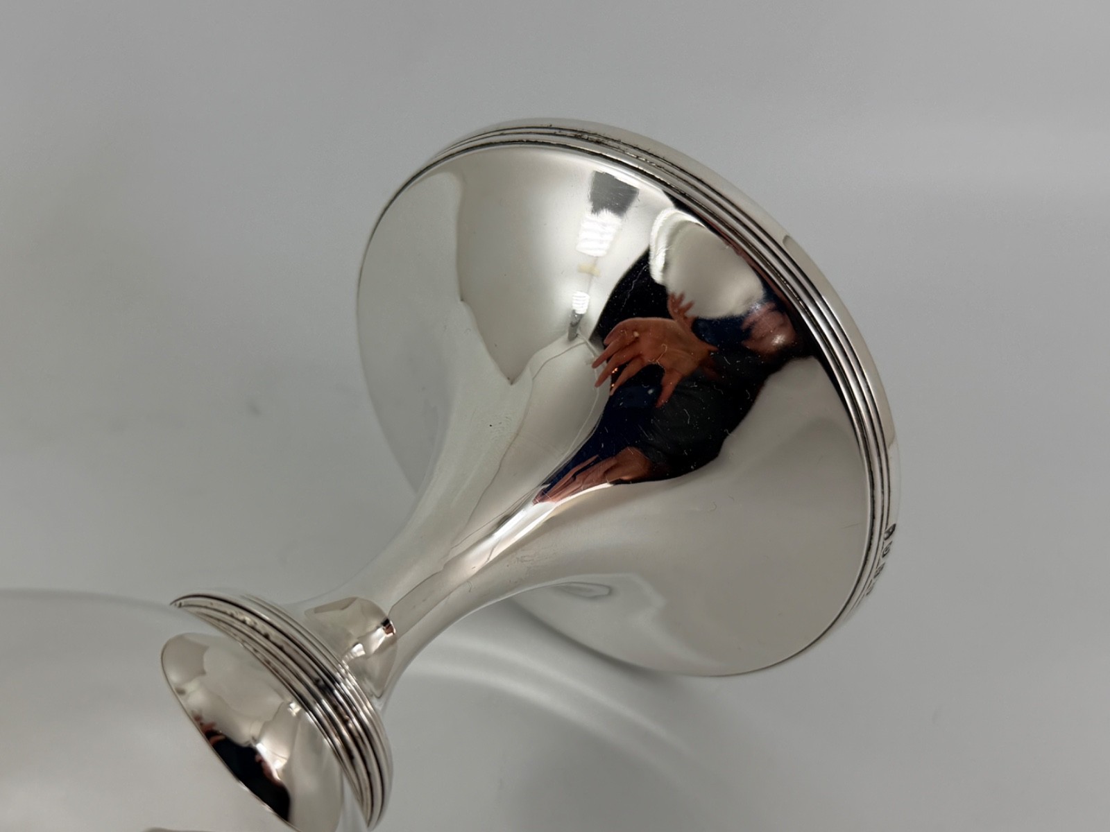 VERY HANDSOME ANTIQUE GEORGE III SOLID STERLING SILVER PLAIN GOBLET LONDON 1802