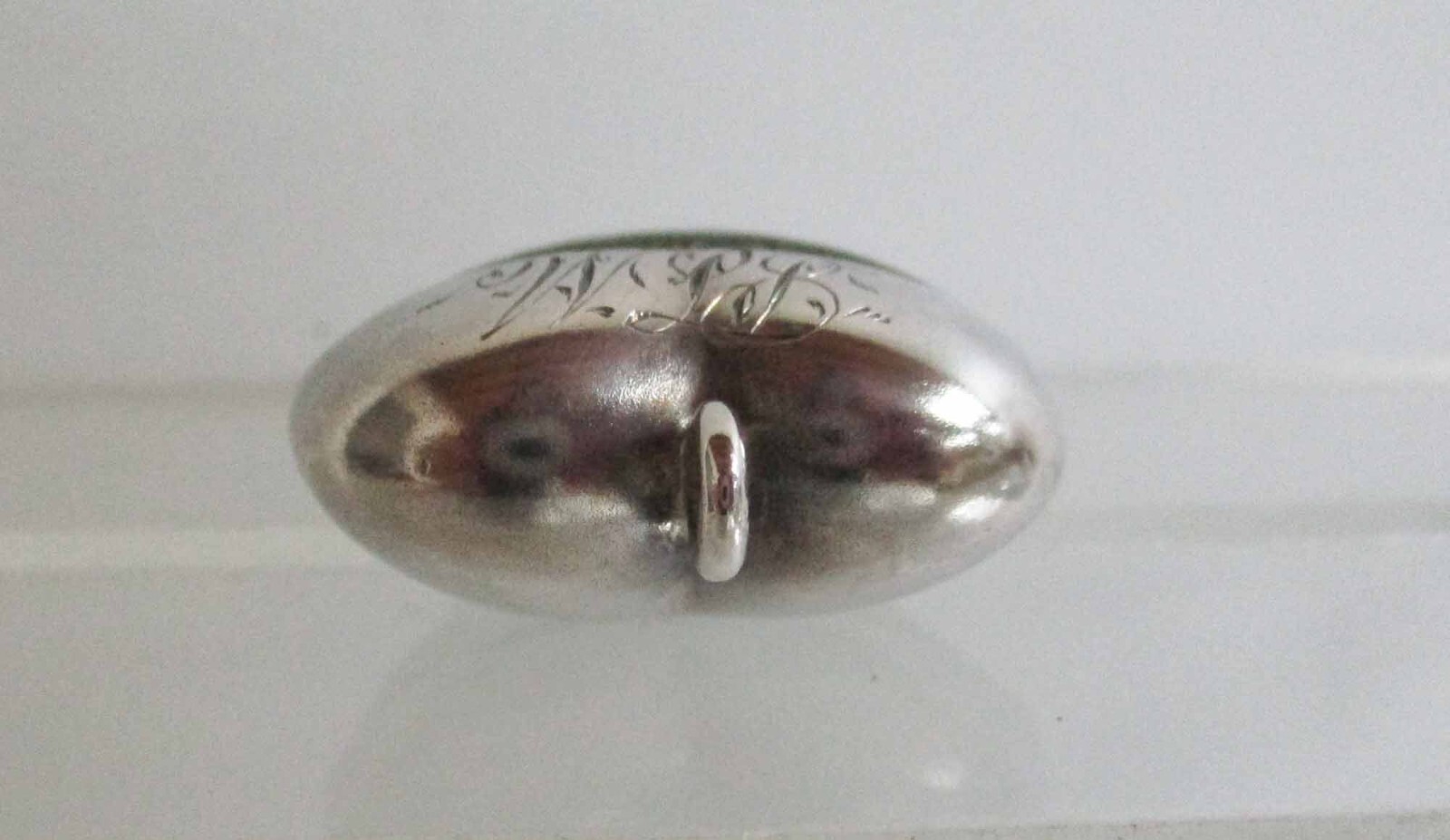 Antique Sewing Heart Shape Thread Waxer from Chatelaine Sterling Top c1900