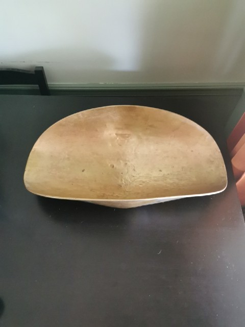 Antique Solid Brass Mercantile Scale Pan Large 21″x11.25″x5.75″