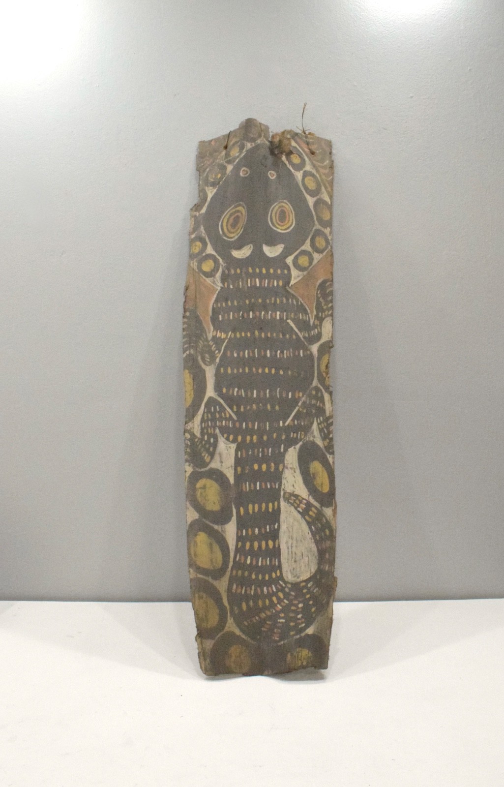 Papua New Guinea Mens Hut Wood Bark Painting